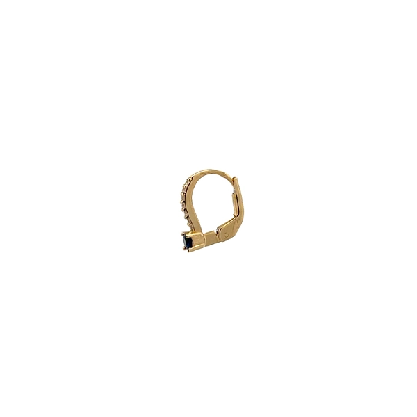 Gold Round Earrings