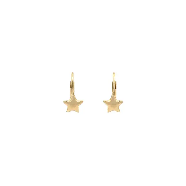 Gold Earrings Stars