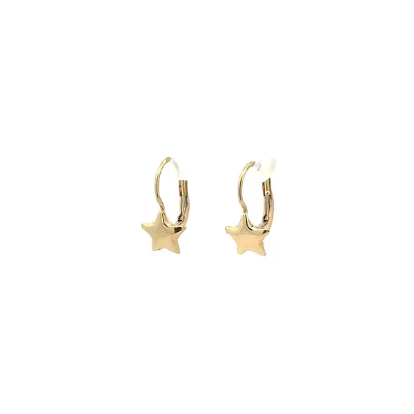 Gold Earrings Stars