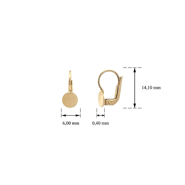 Gold dangle earrings