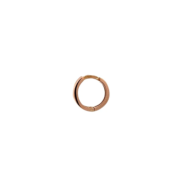 Golden Round Earrings made of Pink Gold