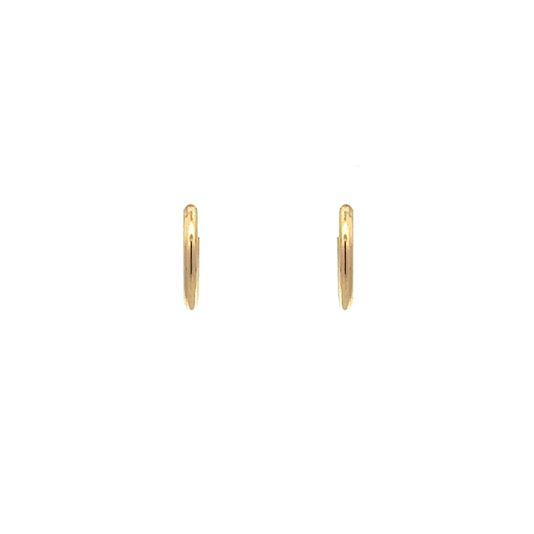 Gold Round Earrings