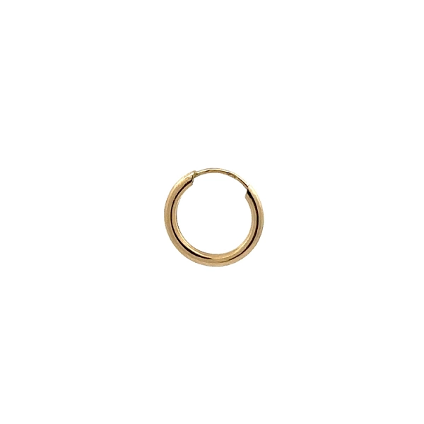 Gold Round Earrings