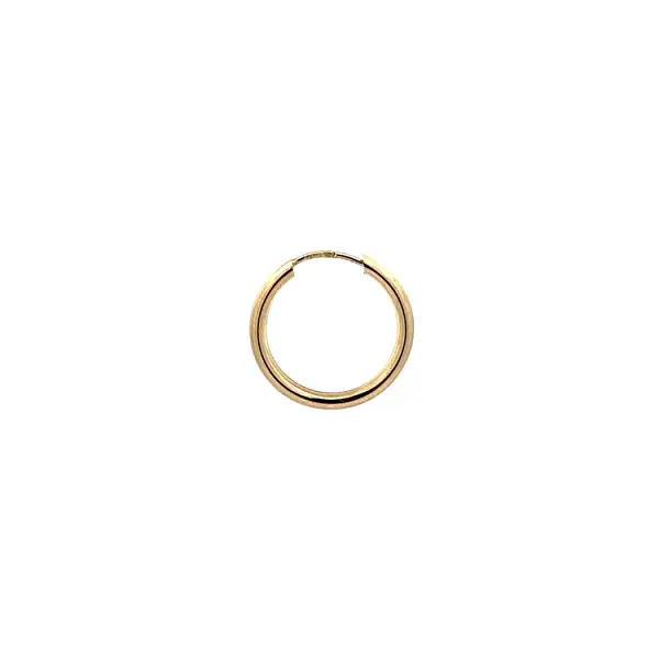 Gold Round Earrings