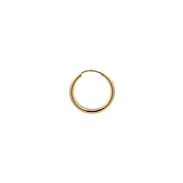 Gold Round Earrings