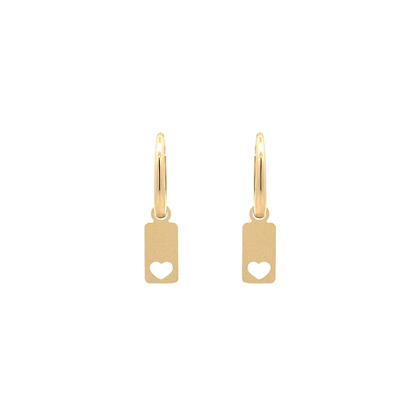 Gold dangle earrings