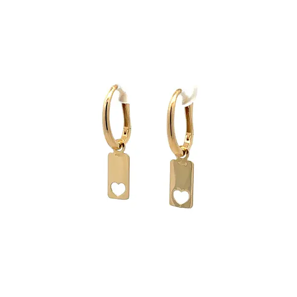 Gold dangle earrings