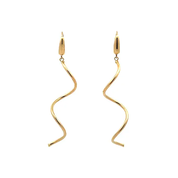 Gold dangle earrings