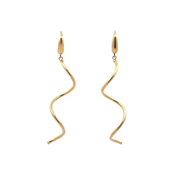 Gold dangle earrings