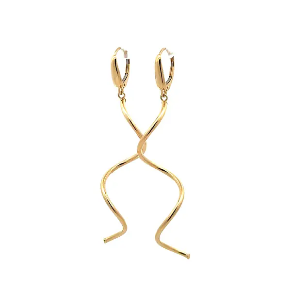 Gold dangle earrings