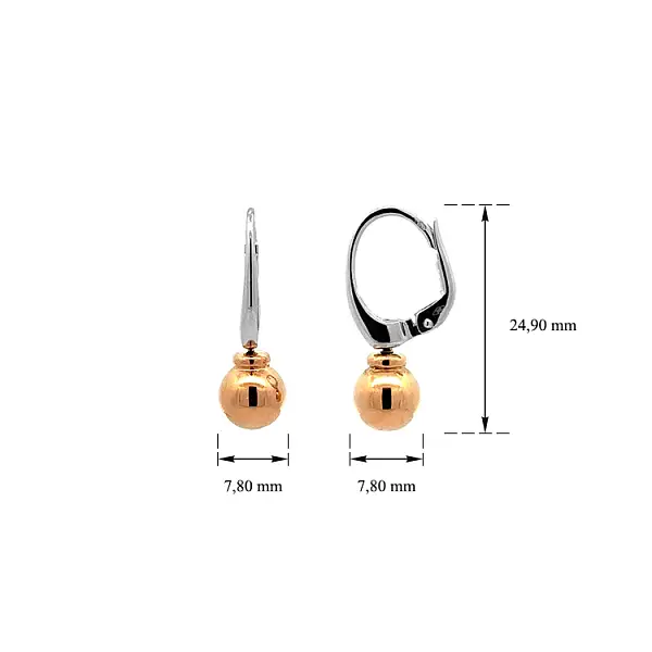 Gold dangle earrings