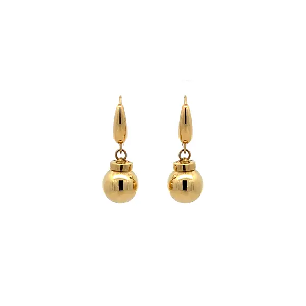 Gold dangle earrings