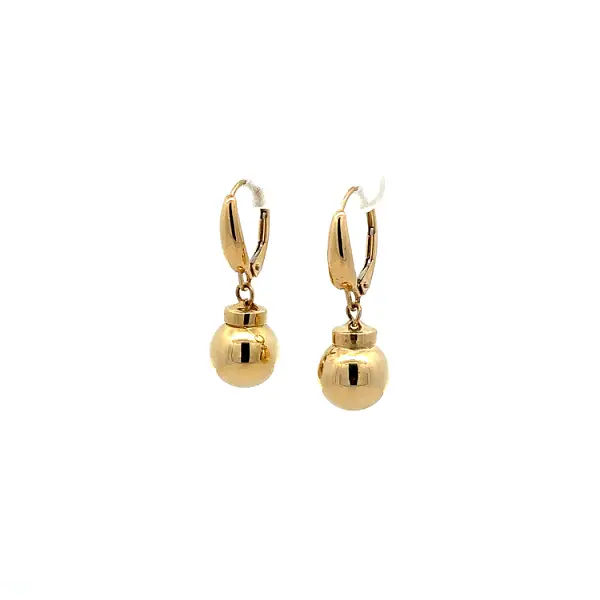 Gold dangle earrings