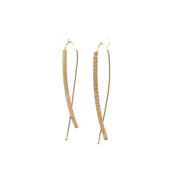 Gold dangle earrings