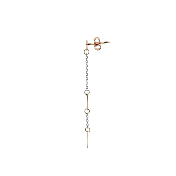 Pink Gold dangle earrings
