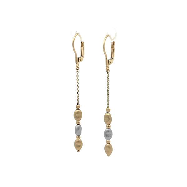 Gold Combination dangle earrings