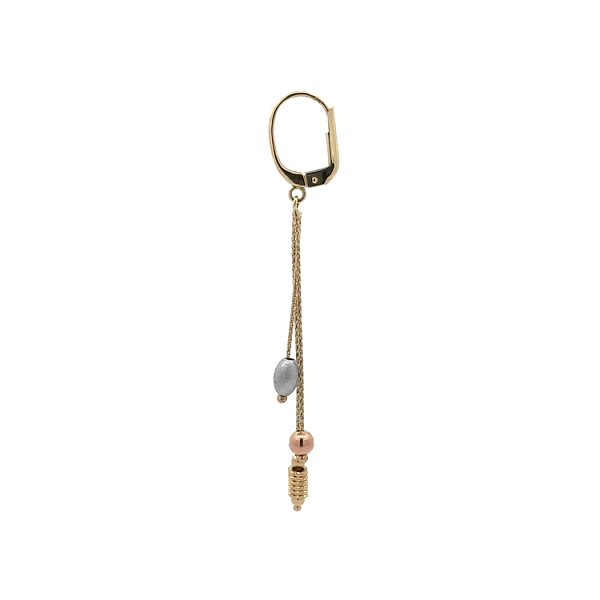 Gold Combination dangle earrings