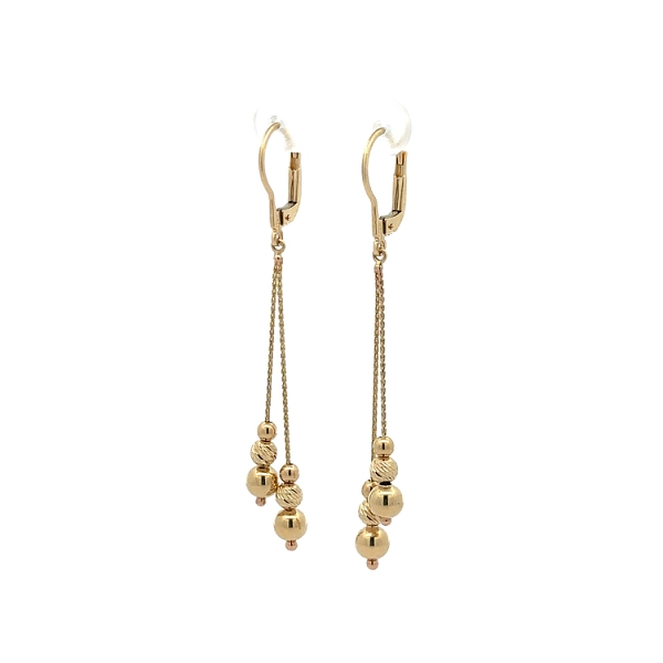 Gold dangle earrings