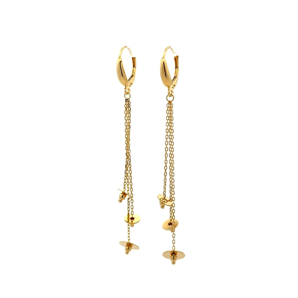Gold dangle earrings