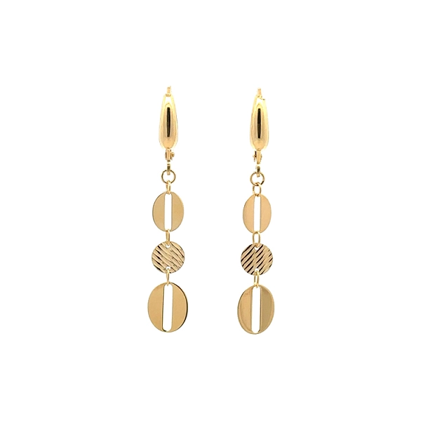 Gold dangle earrings