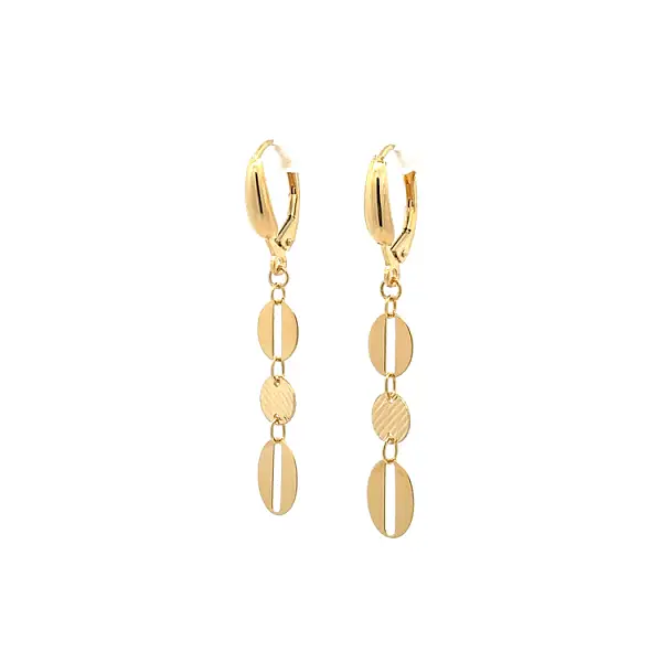 Gold dangle earrings