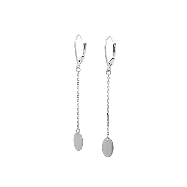 White Gold dangle earrings