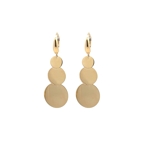 Gold dangle earrings