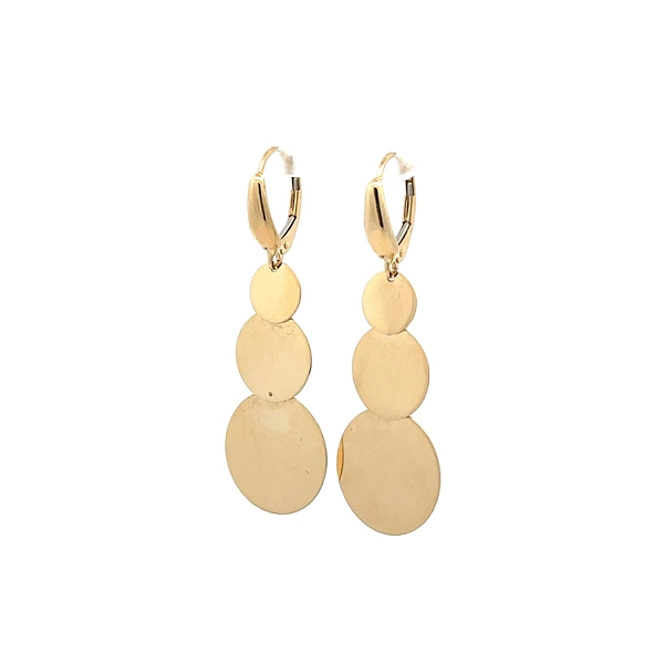 Gold dangle earrings