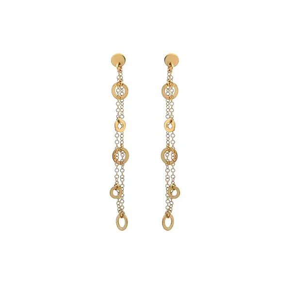Gold dangle earrings