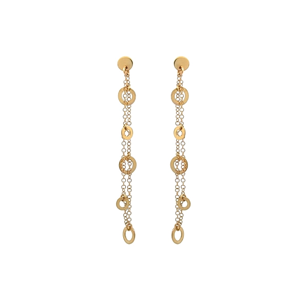 Gold dangle earrings