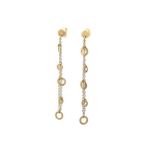 Gold dangle earrings