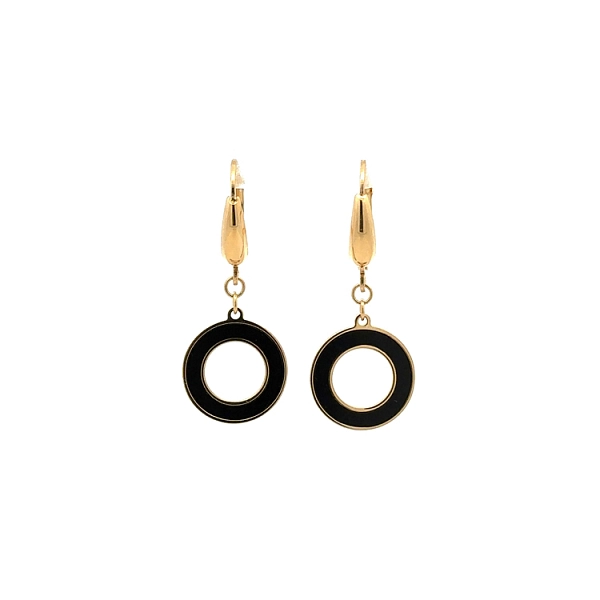 Gold dangle earrings