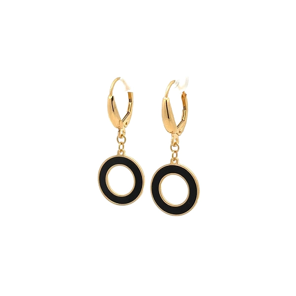 Gold dangle earrings