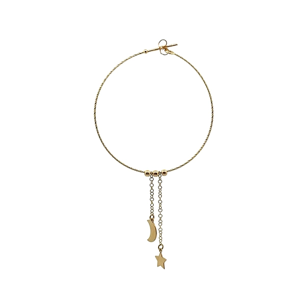 Gold dangle earrings