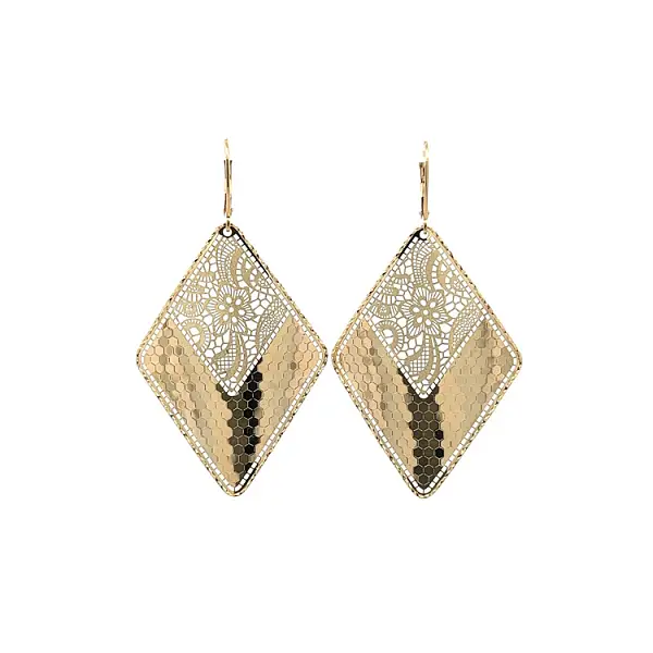 Gold dangle earrings