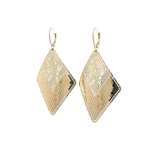 Gold dangle earrings