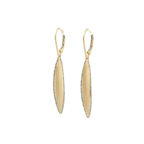 Gold dangle earrings