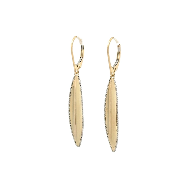 Gold dangle earrings
