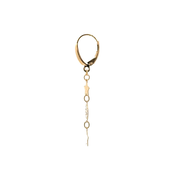 Gold Hanging Earrings Stars