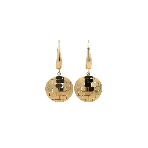 Gold dangle earrings