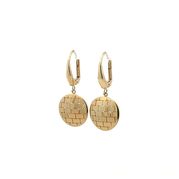 Gold dangle earrings