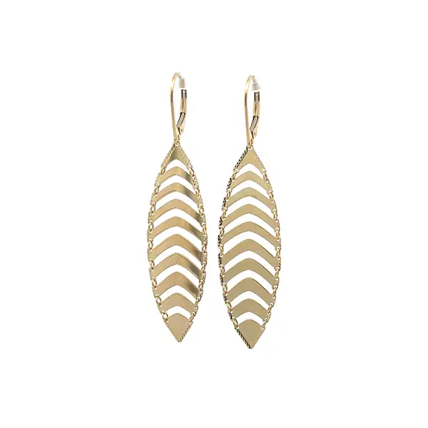 Gold dangle earrings