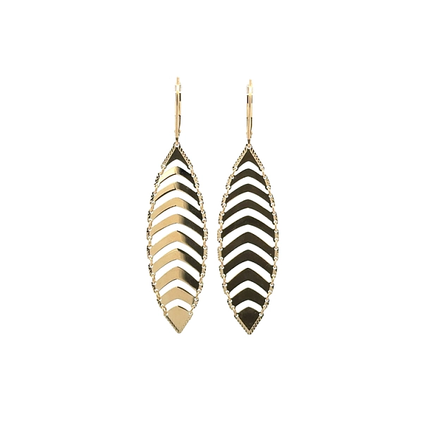 Gold dangle earrings