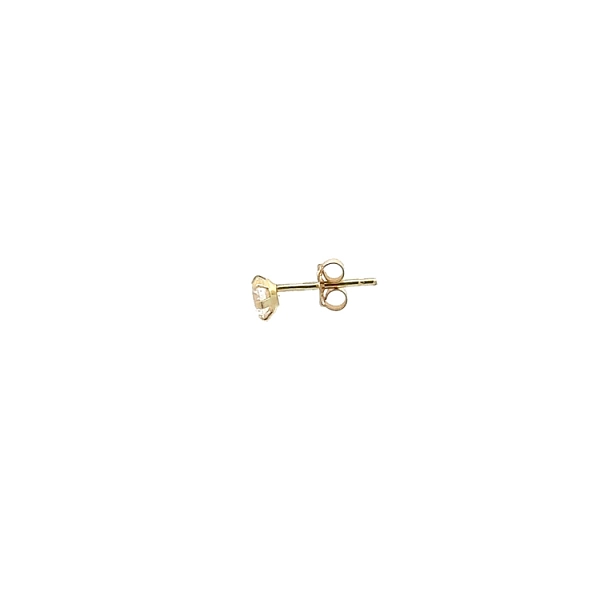 Gold Pecky Earrings with Zircones