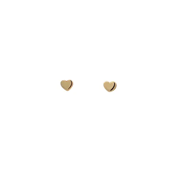 Gold Pecky Earrings Hearts