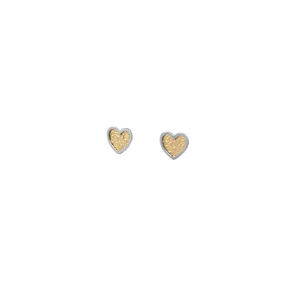 Gold Pecky Earrings Hearts