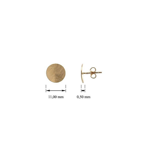 Gold Peck Earrings