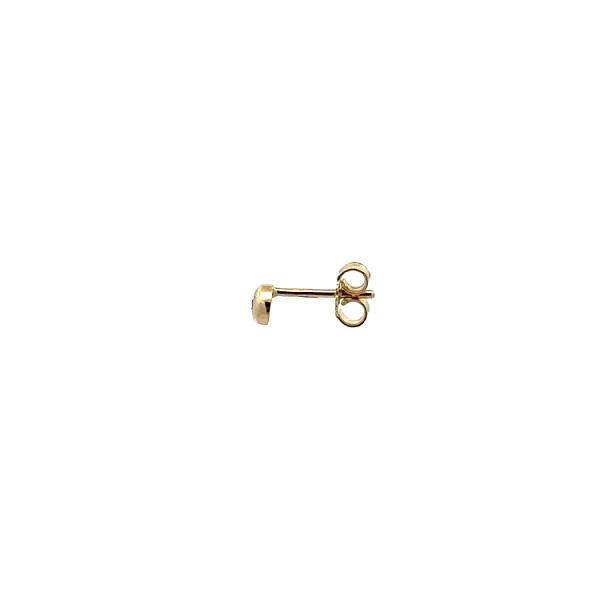 Gold Pecky Earrings with Zircones