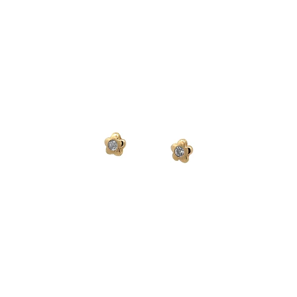Gold Earrings Earrings with rhinestones