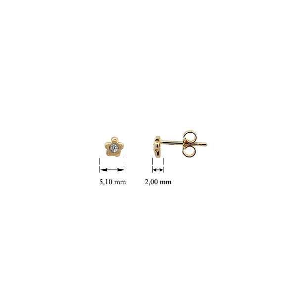 Gold Earrings Earrings with rhinestones